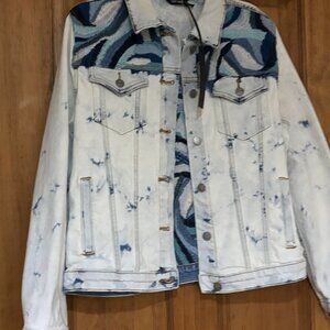 Driftwood Jeans Embroidered Denim Jacket New with Tag